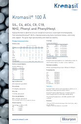 cover image for Product data sheets – Kromasil 100 Å
