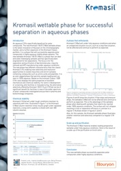 cover image for Kromasil wettable phase for successful separations in aqueous phase