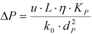 Equation for Darcy´s law