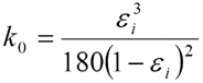 The Karman-Cozeny equation